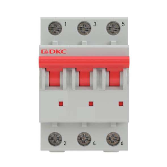 Выключатель автоматический модульный 3п C 16А 6кА YON MD63 DKC MD63-3C16-6