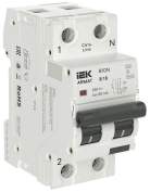 Выключатель автоматический дифференциального тока 2п (1P+NP) B 16 30мА тип A АВДТ B10N 36мм ARMAT IEK AR-B10N-1N-B016A030