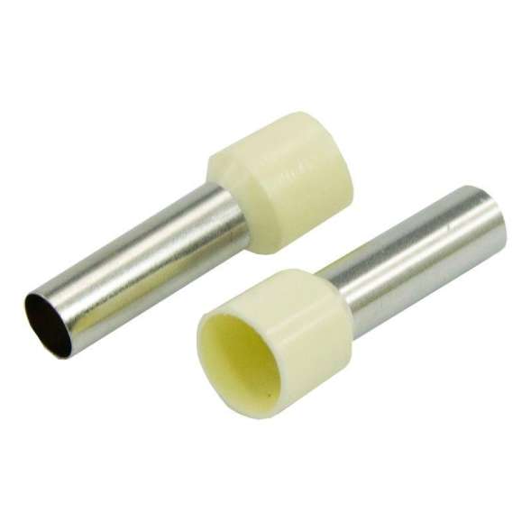 Наконечник штыревой втулочный изолир. (НШВИ F-18мм) 18ммх16кв.мм (E16-18) беж. REXANT 08-1828