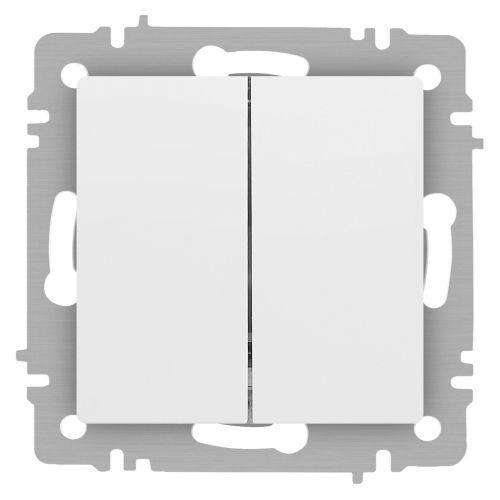 Выключатель Accent 6-104-01М двойн. 10А-250В IP20 СУ AL/CU бел. матов. Intro Б0063456