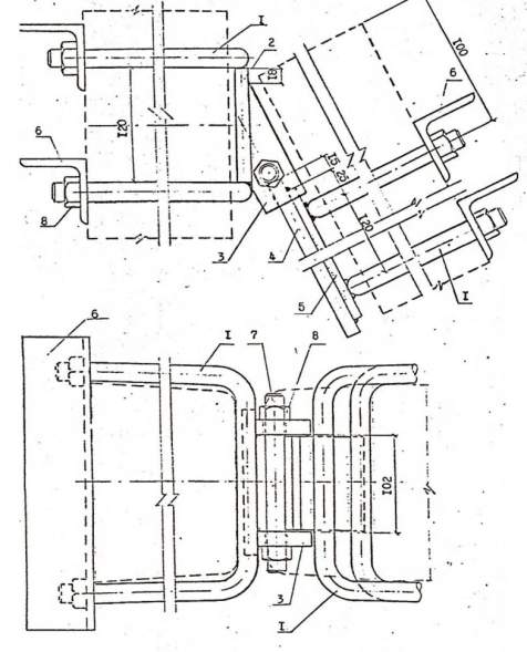 Крепление подкоса У 71