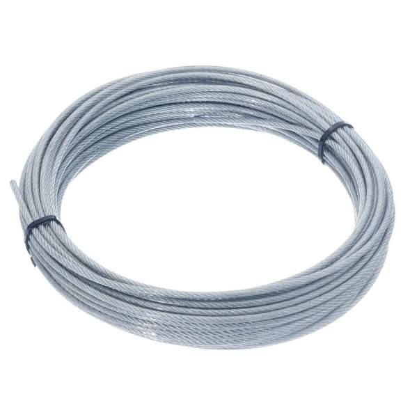 Трос стальной в оплетке ПВХ М2/3мм (уп.5м) подвес СТРОЙМЕТИЗ 4152042