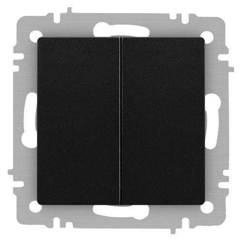 Выключатель Accent 6-104-05 двойн. 10А-250В IP20 СУ AL/CU антрацит Intro Б0063488