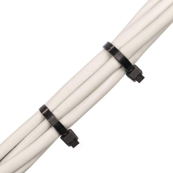 Хомут кабельный КСС 8х300 нейл. черн. (уп.100шт) Fortisflex 50283