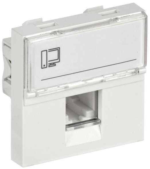 Механизм розетки информ. ПРАЙМЕР 2мод. RJ45 5е UTP РКИ-20-00-П IEK CKK-40D-RI2-K01