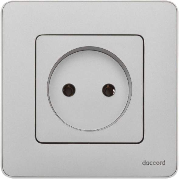 Механизм розетки 1-м СП Inspiria 16А IP20 250В 2P алюм. Leg 673712