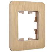 Рамка 1-м BRITE РУ-1-1-Бр метал. шампань RE AL IEK BR-M12-M-21-K37