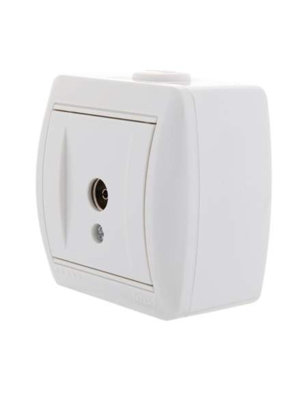 Розетка TV ОП Ната оконечная бел. LEZARD 710-0200-130