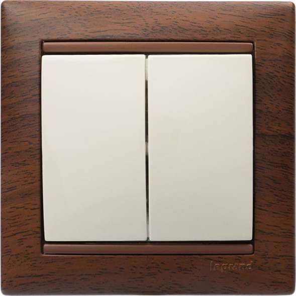 Механизм выключателя 2-кл. СП Valena 10А IP31 250В сл. кость Leg 774305