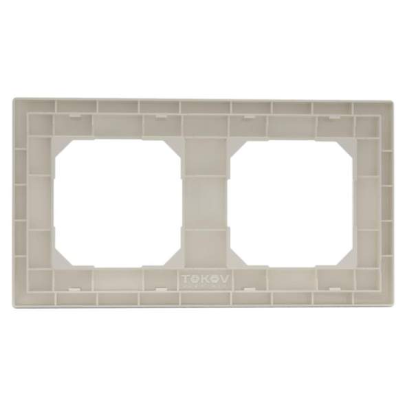 Рамка 2-м Pixel универс. беж. TOKOV ELECTRIC TKE-PX-RM2-C02