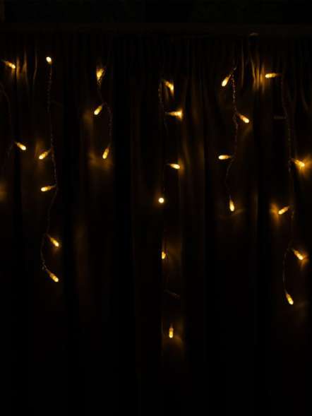 Гирлянда "Бахрома" OIC100LSE-WW-T-I4-F 100 LED WH уличная IP44 бел. SHLights 4690601035004