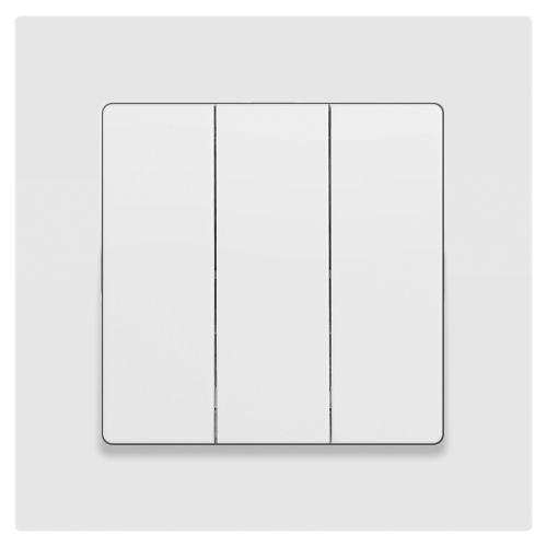 Выключатель Accent 6-106-01М тройной 10А-250В IP20 СУ AL/CU бел. матов. Intro Б0063532