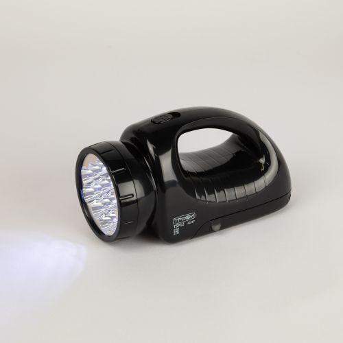 Фонарь TSP12 аккум. 4В 1.5А.ч 12+18хLED ЗУ 220В карт. упак. Трофи C0045551