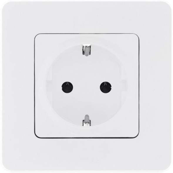 Механизм розетки 1-м СП Inspiria 16А IP20 250В 2P+E немецк. стандарт бел. Leg 673720