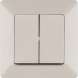 Выключатель 2-кл. СП Valena Life 10А IP20 250В с лицев. панелью безвинтов. зажимы механизм сл. кость Leg 752505