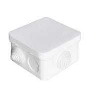 Коробка распределительная ОП 75х75х45мм IP54 7 выходов 3 гермоввода крышка защелкивающаяся бел. Epplast 220321