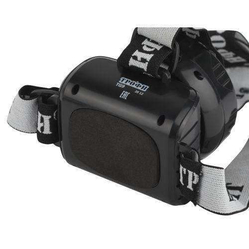 Фонарь TG9 налобный аккум. 4В 0.9А.ч 9хLED ЗУ 220В карт. упак. Трофи C0045557