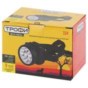 Фонарь TG9 налобный аккум. 4В 0.9А.ч 9хLED ЗУ 220В карт. упак. Трофи C0045557