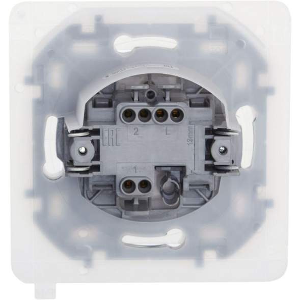 Механизм переключателя 1-кл. Inspiria 10А IP44 250В 10AX бел. Leg 673670