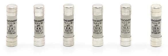 Плавкий предохранитель GG 10X38 2A (НИЛЕД)