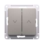 Выключатель для жалюзи 2-кл. AtlasDesign 10А механизм шампань SE ATN000519
