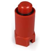 Заглушка длинная 1/2 пластик красн. RTP 30375