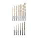 Набор сверл по металлу 1.5-6.5мм (через 0.5мм; 3.2мм; 4.8мм) HSS ТИТАН шестигранный хвостовик (уп.13шт) Kranz KR-91-0622