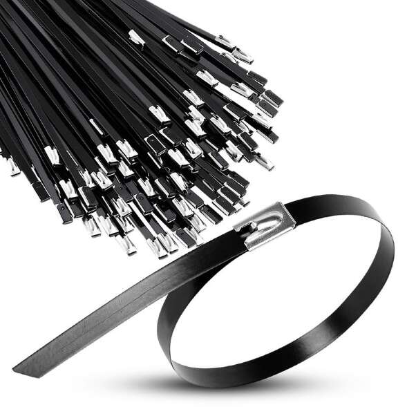 Хомут кабельный 7.9х500 сталь ANSI 316 с покрытием TOKOV ELECTRIC TKE-HM316-7.9-500-C/100