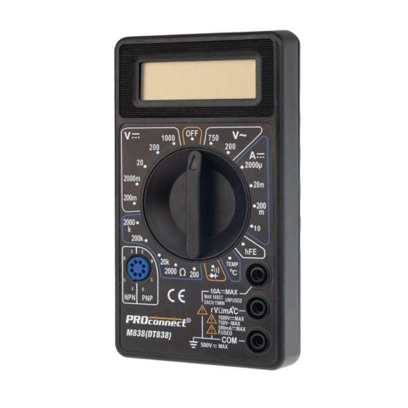 Мультиметр портативный M838(DT838) PROCONNECT 13-3013