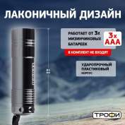 Фонарь TM9 3хAAA 9хLED карт. упак. Трофи Б0002225