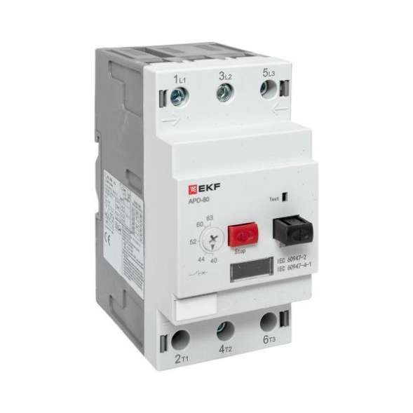 Выключатель автоматический для защиты двигателя АПД-80 40-63А EKF apd80-me-63