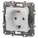 Розетка ЭРА Elegance 14-2101-01М 2P+E Schuko 16А-250В матов. бел. Эра Б0065800