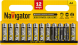 Элемент питания алкалиновый AA/LR6 94 782 NBT-NE-LR6-BP12 (блист.12шт) NAVIGATOR 94782