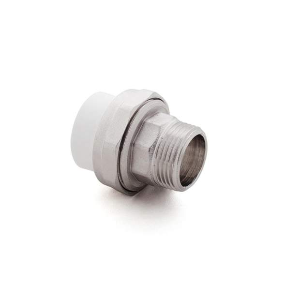 Муфта комбинированная разъемная &quot;Американка&quot; PPR наружн. резьба 20х1 бел. RTP 10639