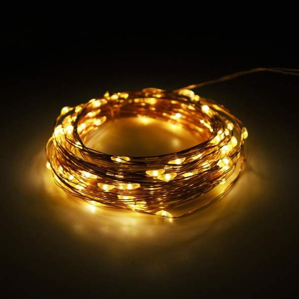 Светильник светодиодный SLR-G03-100Y садовый; нить 100 LED желт. ФАZА 5033320