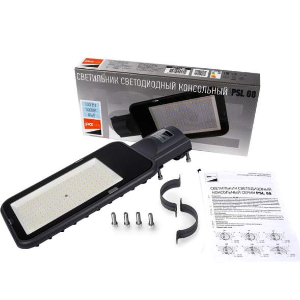 Светильник светодиодный PSL 08 100Вт 5000К GR 120град. уличный консольный ДКУ IP65 JazzWay 5045828