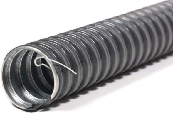 Металлорукав в ПВХ изоляции МРПИ НГ-20 d20мм с протяжкой (уп.50м) ЗЭТАРУС zeta44405