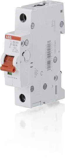 Рубильник 1п SD201/16 рычаг красн. ABB 2CDD281101R0016