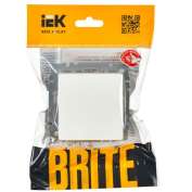 Выключатель 1-кл. СП BRITE ВС10-1-0-БрБ 10А бел. IEK BR-V10-0-10-K01