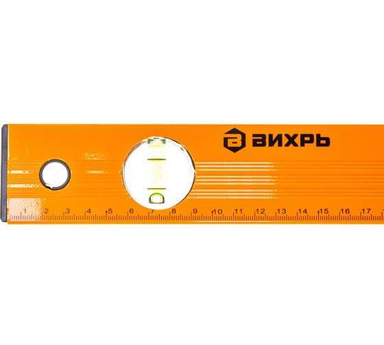 Уровень алюминиевый 1000мм фрезерованный 3 глазка Вихрь 73/11/4/4