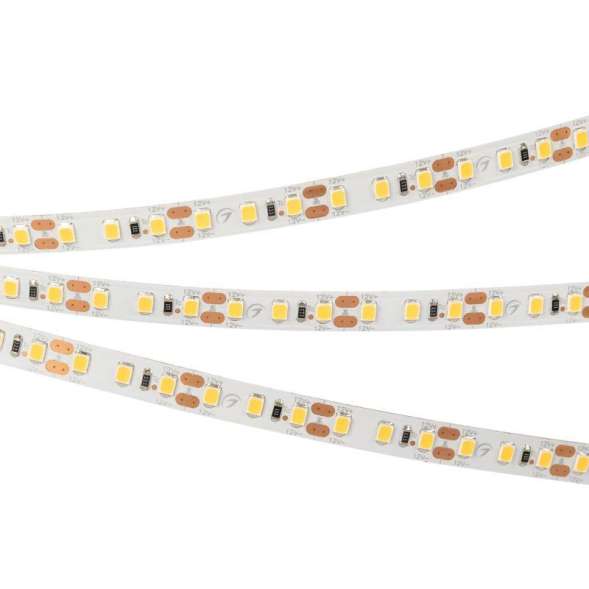 Лента светодиодная RT-A120-8mm 12В White 6000К 9.6Вт/м IP20 2835 открыт. (уп.5м) Arlight 012334(2)