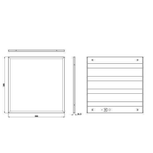 Светильник светодиодный SPO-6-36-6K-M (4) 36Вт 6500К IP20 3060лм 595х595х19 с драйвером панель матов. Эра Б0039318