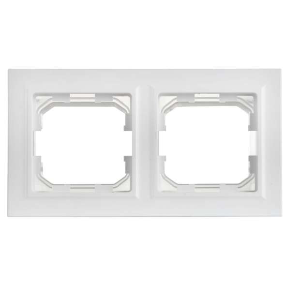 Рамка 2-м BRITE РУ-2-БрАБ-44 IP44 арктич. бел. IEK BR-M22-44-K91