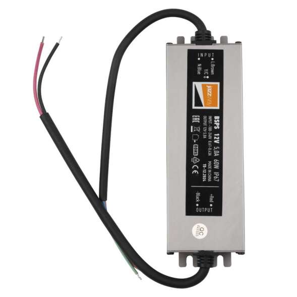 Драйвер BSPS 12В 5.0A=60Вт влагозащ. IP67 JazzWay 3329273A