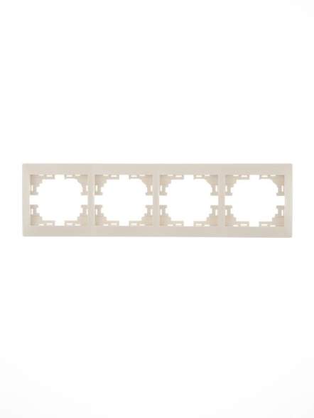 Рамка 4-м Мира горизонт. крем. LEZARD 701-0300-149