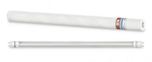 Лампа светодиодная LED-T8R-П-PRO 10Вт 230В G13R 6500К 800Лм 600мм прозр. поворотная IN HOME 4690612030944