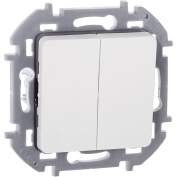 Механизм выключателя 2-кл. Inspiria 10А IP20 250В 10AX бел. Leg 673620