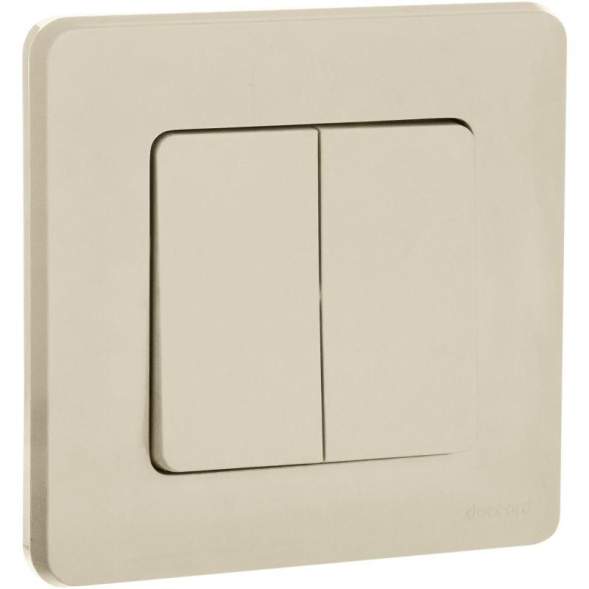 Механизм выключателя 2-кл. Inspiria 10А IP20 250В 10AX сл. кость Leg 673621