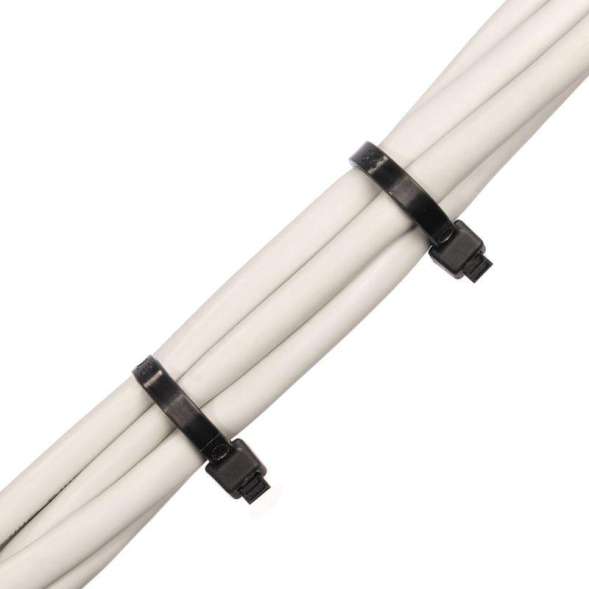 Хомут кабельный КСС 8х350 нейл. черн. (уп.100шт) Fortisflex 50284