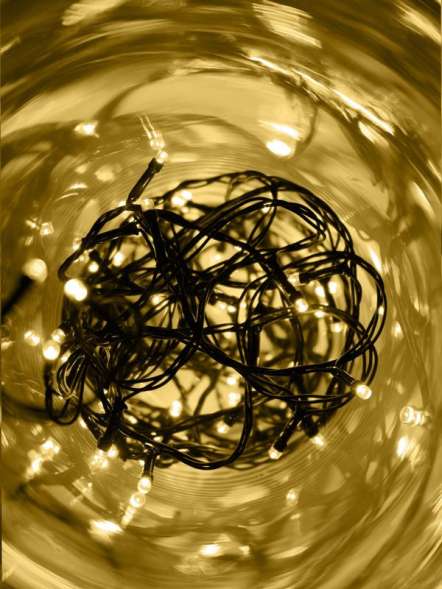 Гирлянда AC-G02-80Y 80LED 8.8м 8реж. 220В желт. ФАZА 5047693